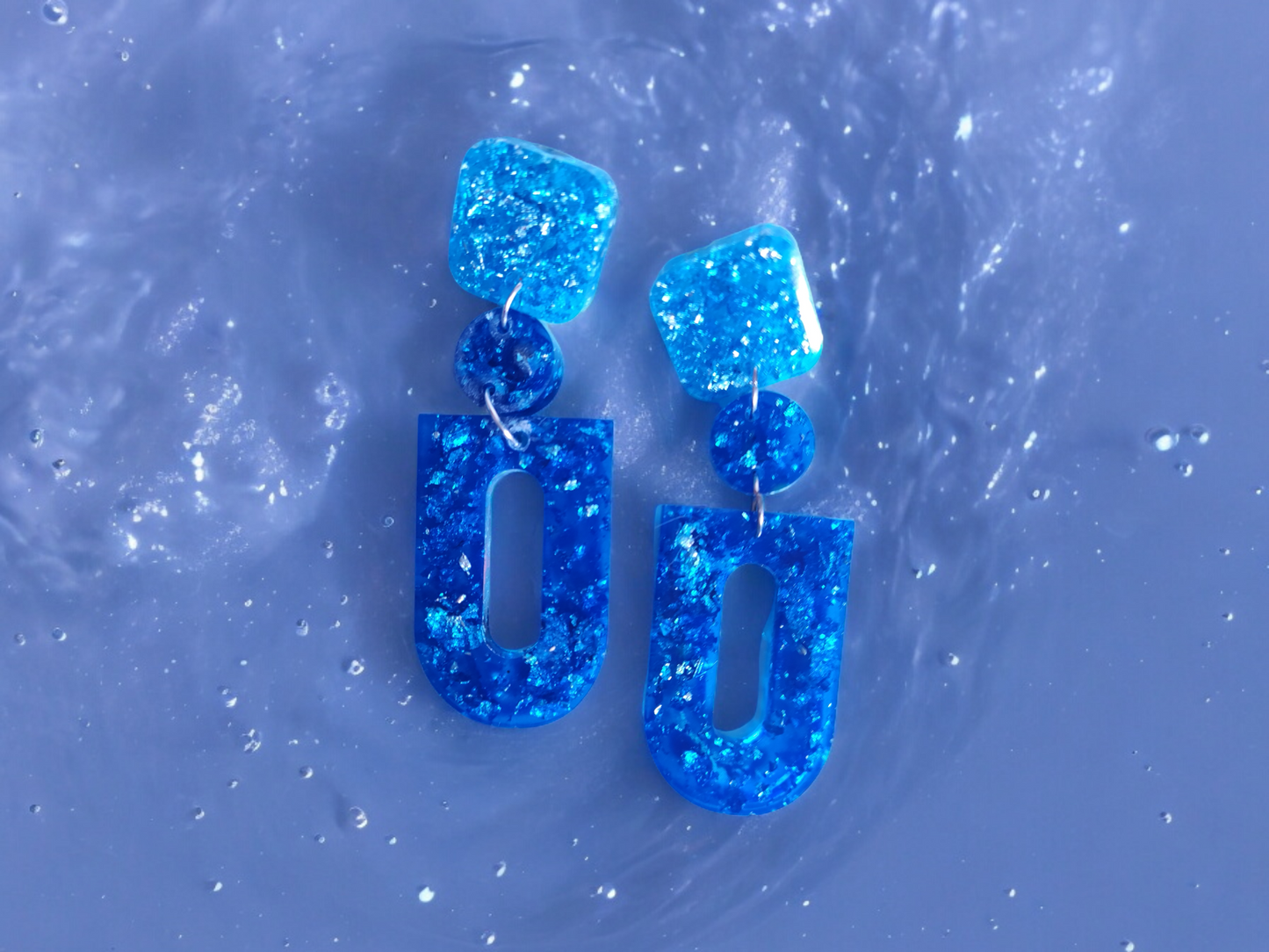 Boucles d'oreilles bleues Orion